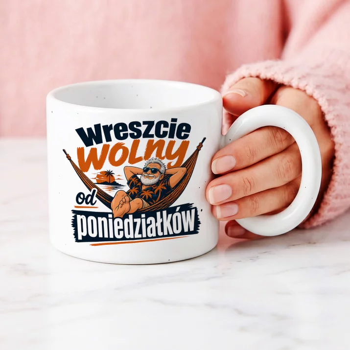 Kubek Z Okrągłym Uchem Na Emeryturę Prezent Dla Emeryta Mężczyzny: Nowe Horyzonty Kubek Z Okrągłym Uchem Na Emeryturę Prezent Dla Emeryta Mężczyzny: Nowe Horyzonty