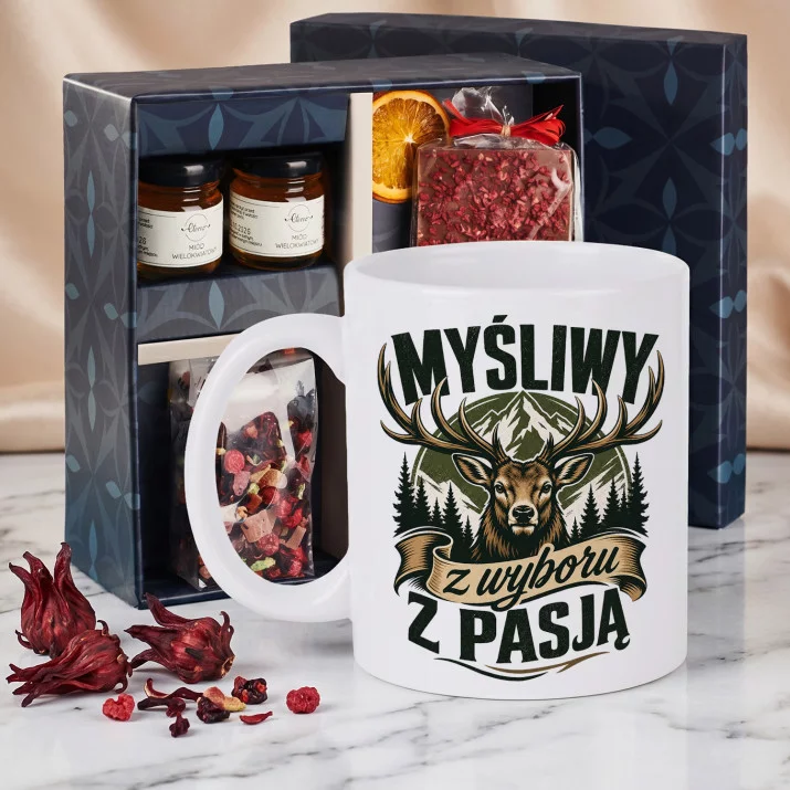 Zestaw Prezenowy Z Kubkiem Dla Myśliwego: Myśliwy Z Pasją Zestaw Prezenowy Z Kubkiem Dla Myśliwego: Myśliwy Z Pasją