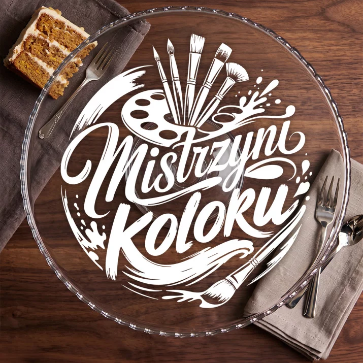 Patera Na Ciasto Dla Malarki Prezent Dla Kobiety: Paleta I Pędzel Patera Na Ciasto Dla Malarki Prezent Dla Kobiety: Paleta I Pędzel