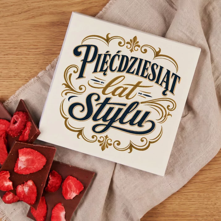 Czekolada Z Truskawkami Na 50 Urodziny Prezent Dla 50 Latka Mężczyzny: Elegancki Emblemat Męski Czekolada Z Truskawkami Na 50 Urodziny Prezent Dla 50 Latka Mężczyzny: Elegancki Emblemat Męski