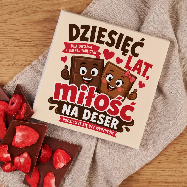 Czekolada Z Truskawkami Na 10 Rocznicę Ślubu Prezent Dla Pary: Dziesięć Słodkich Lat Czekolada Z Truskawkami Na 10 Rocznicę Ślubu Prezent Dla Pary: Dziesięć Słodkich Lat