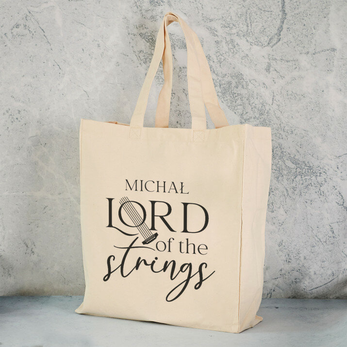 Lord of the strings - Torba Bawełniana z Nadrukiem