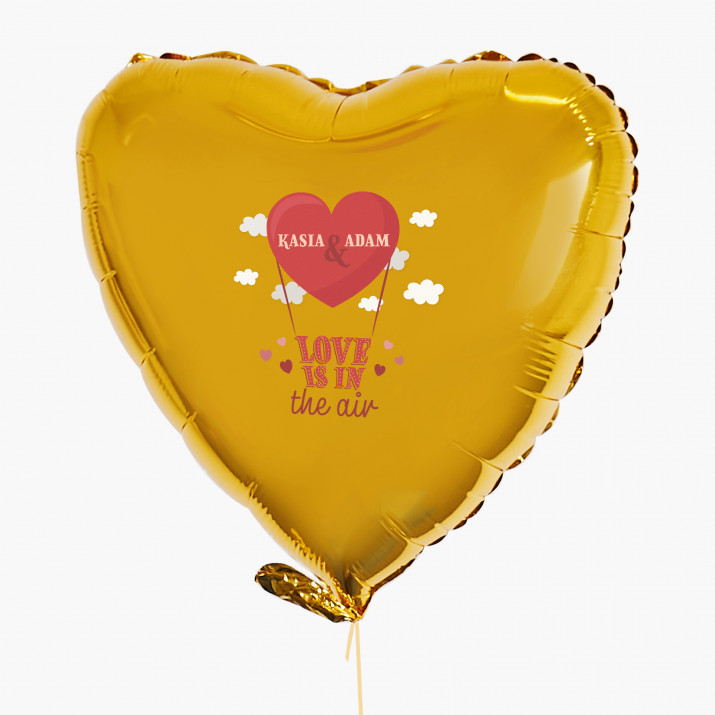 Love is in the air - Balon z helem - Serce