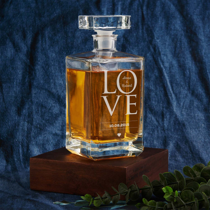 Love together - Grawerowana karafka do whisky 0,7l