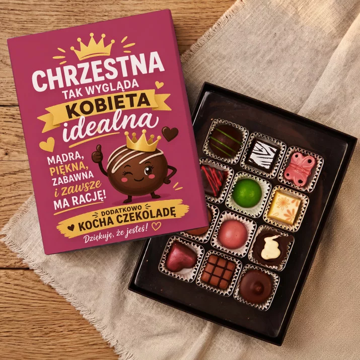Czekoladki Dla Chrzestnej Prezent Dla Kobiety: Idealna Chrzestna Czekolada Czekoladki Dla Chrzestnej Prezent Dla Kobiety: Idealna Chrzestna Czekolada