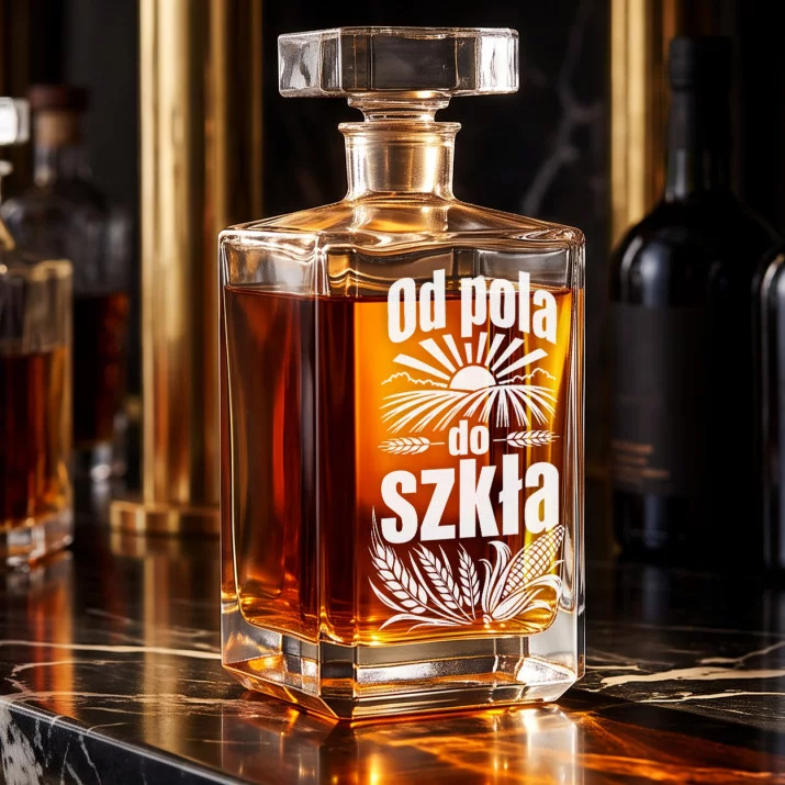 Karafka Do Whisky z Grawerem Dla Rolnika Prezent: Od Pola Do Szkła