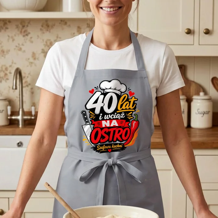 Fartuch Na 40 Rocznicę Ślubu Prezent Dla Kobiety: 40 Lat I Wciąż Na Ostro