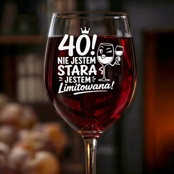 Kieliszek Do Wina Na 40 Urodziny Kobiety Prezent Na 40 Urodziny Dla Kobiety: Limitowana 40 Urodziny Kieliszek Do Wina Na 40 Urodziny Kobiety Prezent Na 40 Urodziny Dla Kobiety: Limitowana 40 Urodziny