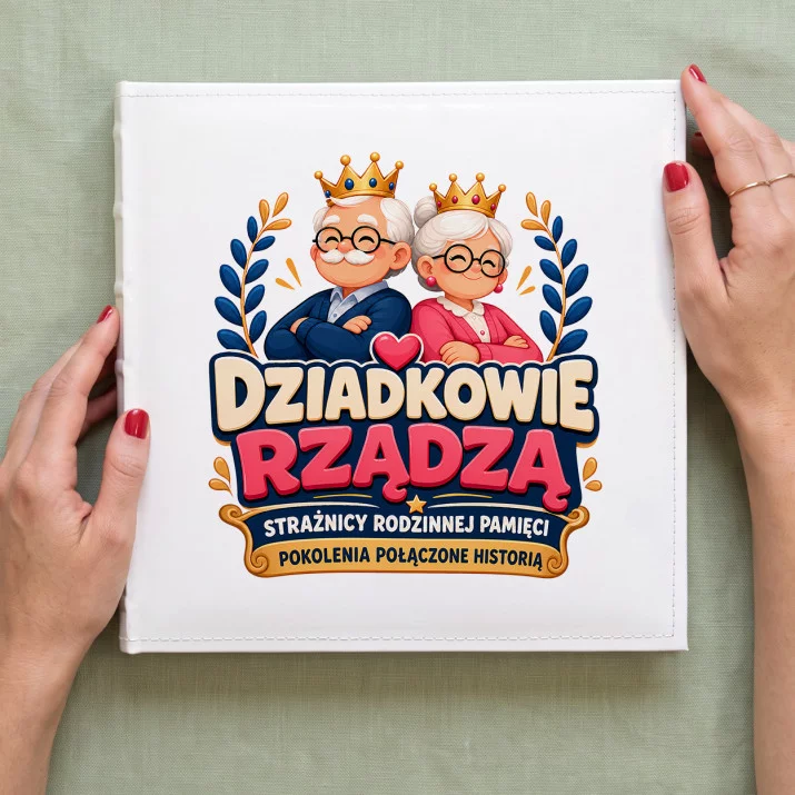 Album Na Zdjęcia Tradycyjny Dla Babci i Dziadka Prezent Na Dzień Babci i Dziadka Dla Pary: Rodzinny Manifest