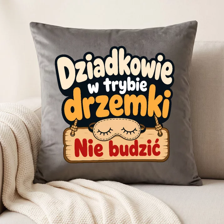 Poduszka Dekoracyjna Dla Dziadków Prezent Na Dzień Babci i Dziadka Dla Pary: Dziadkowie W Trybie Poduszka Dekoracyjna Dla Dziadków Prezent Na Dzień Babci i Dziadka Dla Pary: Dziadkowie W Trybie