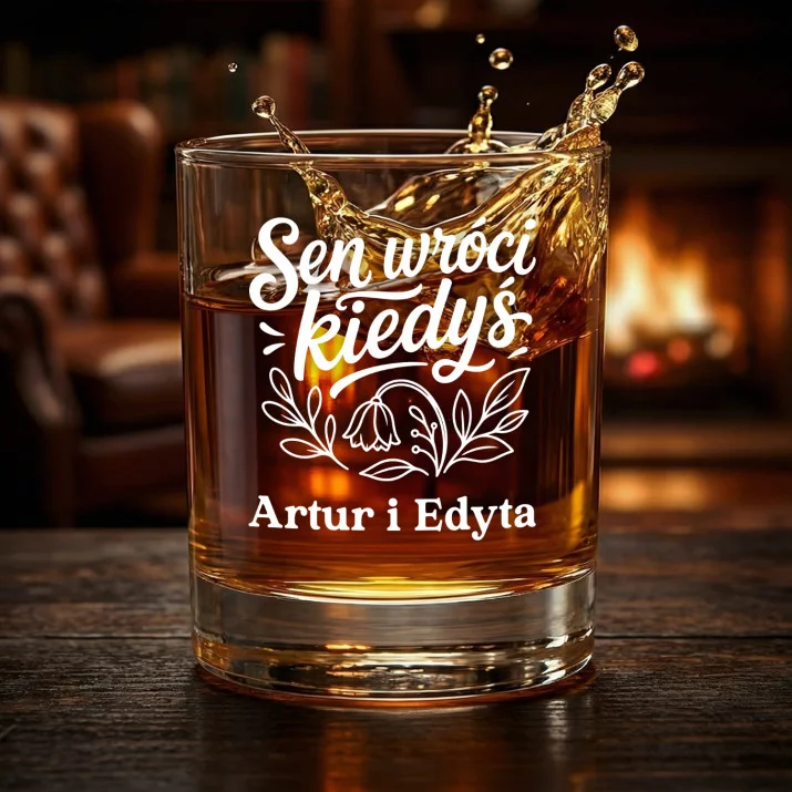 Szklanki Do Whisky z Grawerem Dla Młodych Rodziców Prezent Dla Pary: Sen Wróci Kiedyś Szklanki Do Whisky z Grawerem Dla Młodych Rodziców Prezent Dla Pary: Sen Wróci Kiedyś