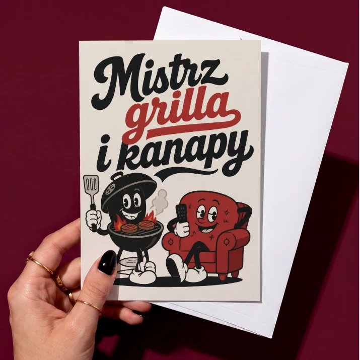 Kartka z Życzeniami Na Wigilię Dla Mężczyzny: Retro Męski Humor