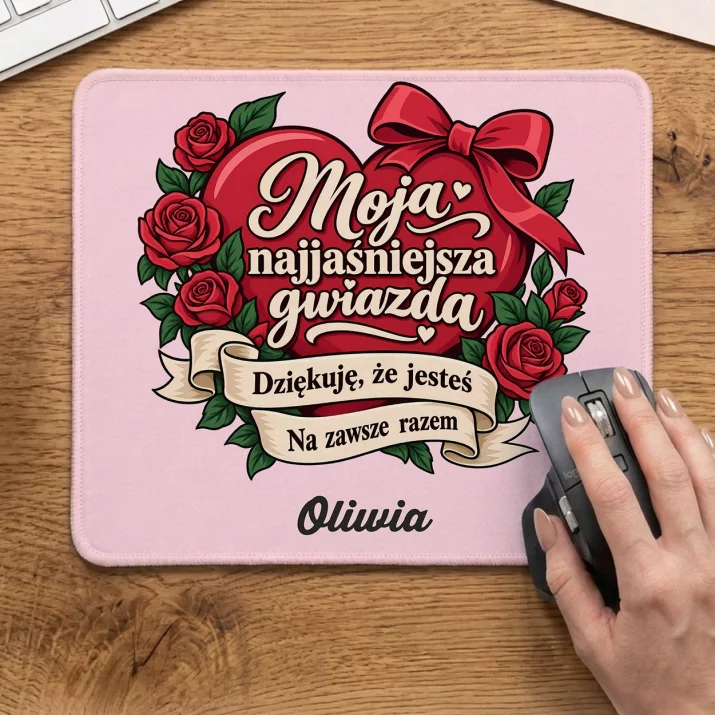 Podkładka Pod Myszkę Dla Dziewczyny Prezent Na Dzień Dziewczyny Dla Kobiety: Moja Najjaśniejsza Podkładka Pod Myszkę Dla Dziewczyny Prezent Na Dzień Dziewczyny Dla Kobiety: Moja Najjaśniejsza
