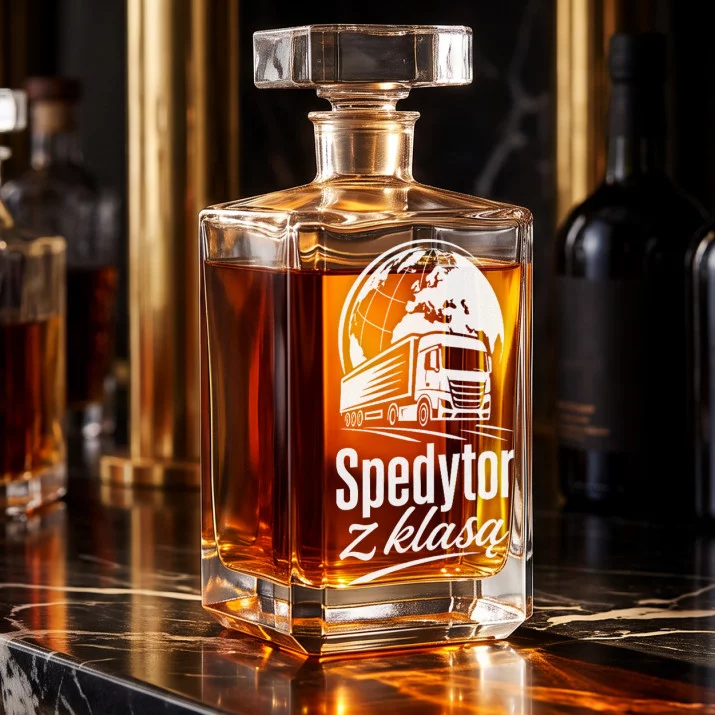 Karafka Do Whisky z Grawerem Dla Spedytora Prezent: Spedytor Z Klasą