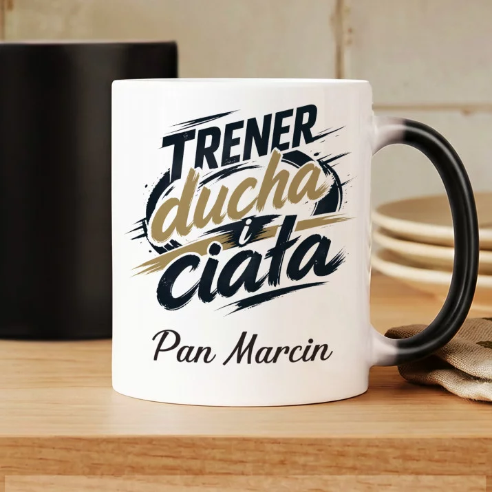 Kubek Personalizowany Dla Nauczyciela Wf Prezent Na Dzień Nauczyciela Dla Mężczyzny: Trener Ducha I Ciała Kubek Personalizowany Dla Nauczyciela Wf Prezent Na Dzień Nauczyciela Dla Mężczyzny: Trener Ducha I Ciała