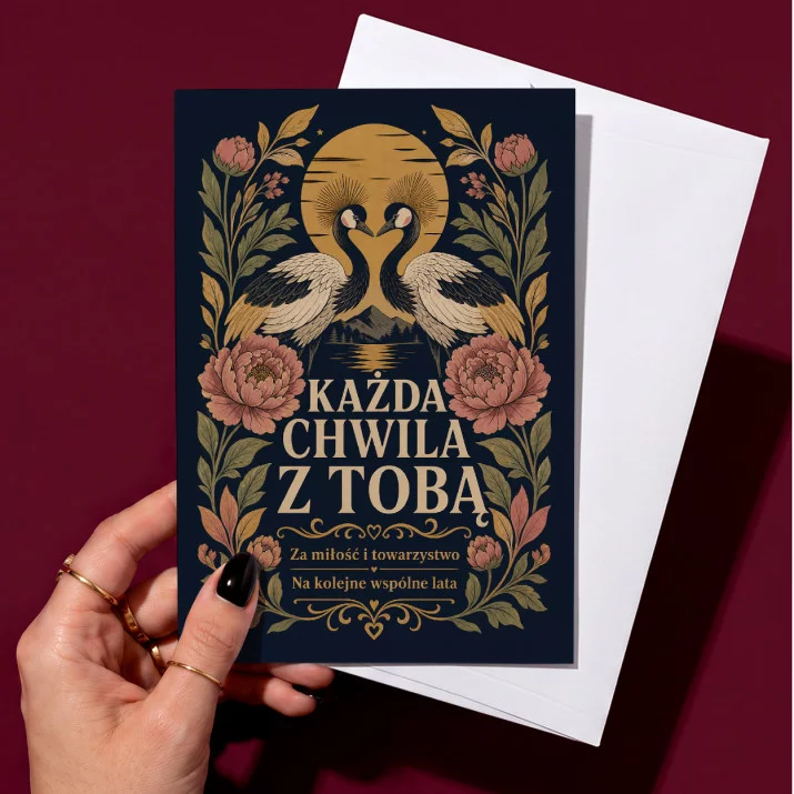 Kartka z Życzeniami Na 40 Rocznicę Ślubu Dla Kobiety: Nostalgiczna Elegancja Kartka z Życzeniami Na 40 Rocznicę Ślubu Dla Kobiety: Nostalgiczna Elegancja
