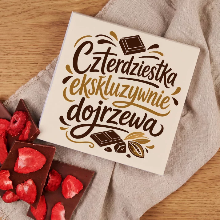 Czekolada Z Truskawkami Na 40 Prezent Na 40 Urodziny Dla Kobiety: Słodka Dojrzałość Czekolada Z Truskawkami Na 40 Prezent Na 40 Urodziny Dla Kobiety: Słodka Dojrzałość