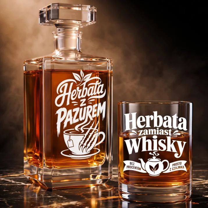 Zestaw Do Whisky Dla Herbaciarza Prezent Dla Mężczyzny: Herbaciany Humor