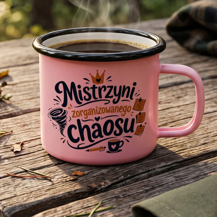 Kubek Emaliowany Dla Niej Prezent Na Walentynki Dla Kobiety: Sarkastyczna Elegancja Kubek Emaliowany Dla Niej Prezent Na Walentynki Dla Kobiety: Sarkastyczna Elegancja