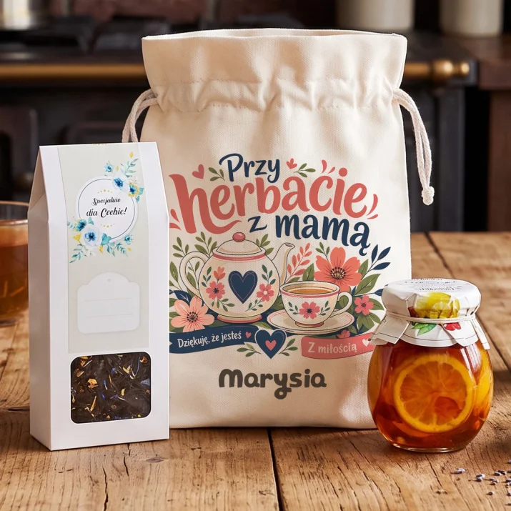 Zestaw Herbaciany Dla Mamy Prezent Na Dzień Mamy Dla Kobiety: Przy Herbacie Z Mamą Zestaw Herbaciany Dla Mamy Prezent Na Dzień Mamy Dla Kobiety: Przy Herbacie Z Mamą