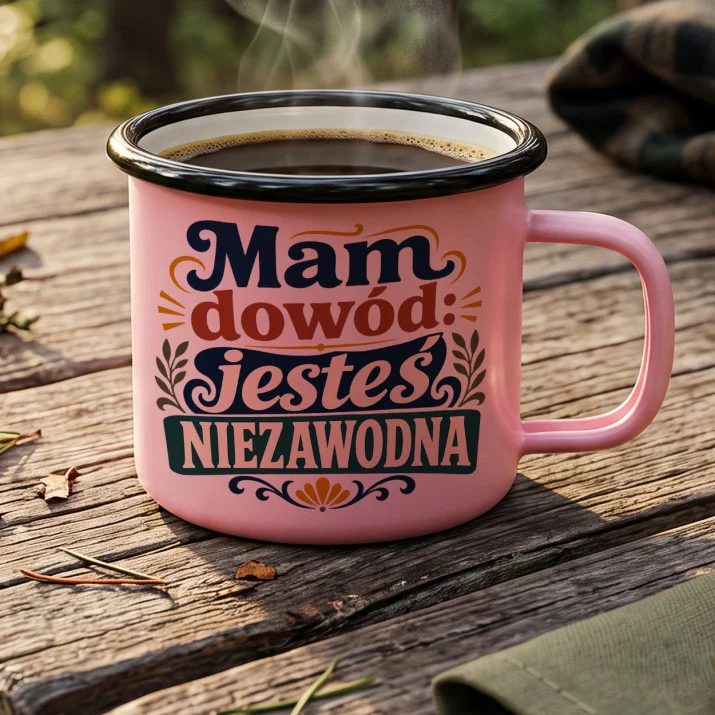 Kubek Emaliowany Dla Matematyczki Prezent Dla Kobiety: Dowód Niezawodności Kubek Emaliowany Dla Matematyczki Prezent Dla Kobiety: Dowód Niezawodności