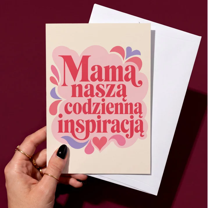 Kartka z Życzeniami Dla Mamy Na Dzień Mamy Dla Kobiety: Elegancja Retro Kartka z Życzeniami Dla Mamy Na Dzień Mamy Dla Kobiety: Elegancja Retro
