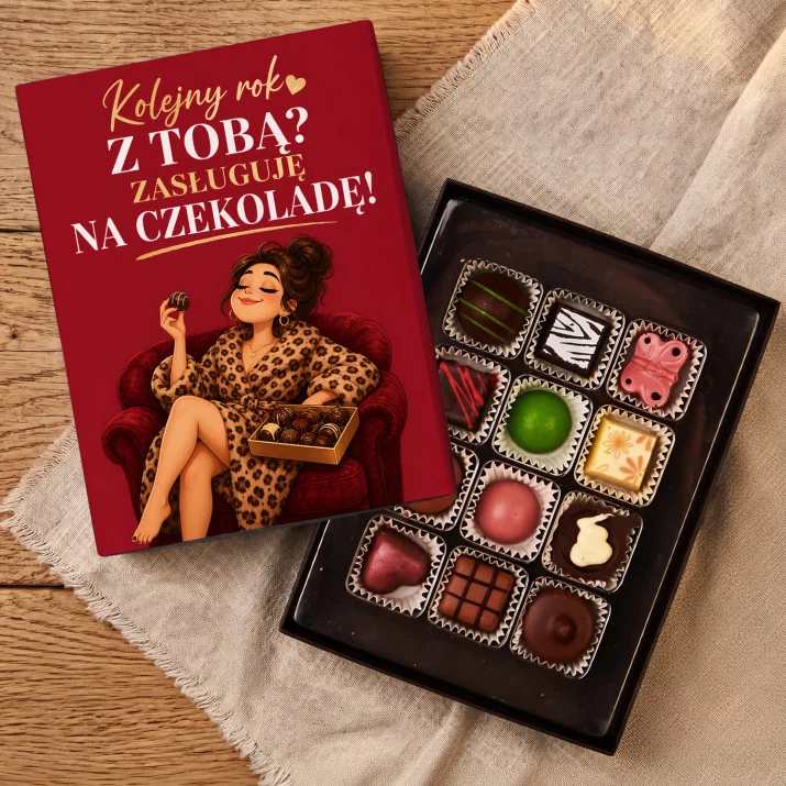 Czekoladki Na Rocznicę Ślubu Prezent Na Walentynki Dla Kobiety: Zasługuję Na Czekoladę