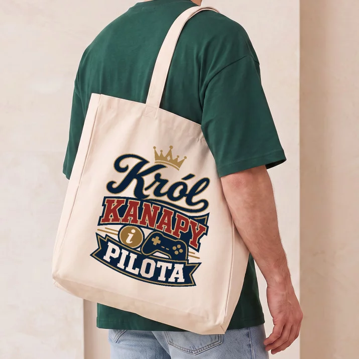 Torba Na Zakupy Na Dzień Chłopaka Prezent Dla Chłopaka Mężczyzny: Retro Kanapowy Król