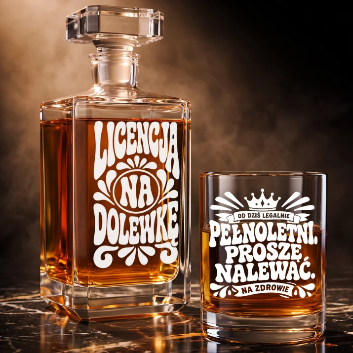 Zestaw Do Whisky Na 18 Prezent Dla Mężczyzny: Licencja Na Dolewkę