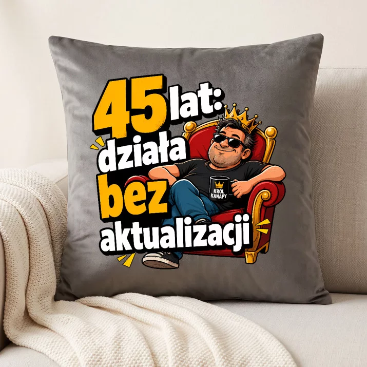 Poduszka Dekoracyjna Dla 45 Latka Prezent Na 45 Urodziny Dla Mężczyzny: 45 Lat, Działa Bez Poduszka Dekoracyjna Dla 45 Latka Prezent Na 45 Urodziny Dla Mężczyzny: 45 Lat, Działa Bez