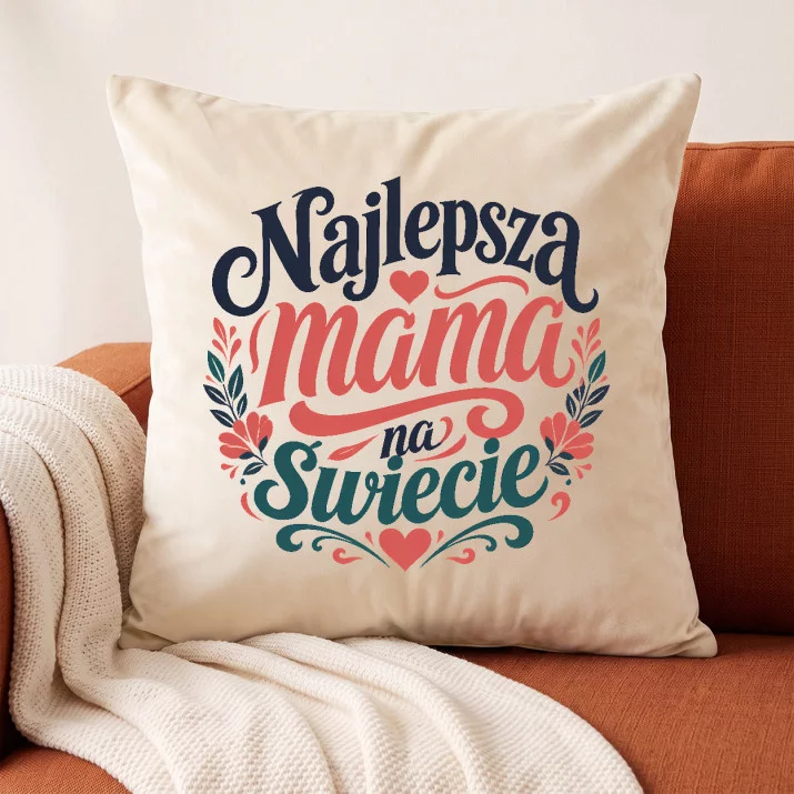 Poduszka Dekoracyjna Dla Mamy Prezent Na Dzień Mamy Dla Kobiety: Matczyna Elegancja Poduszka Dekoracyjna Dla Mamy Prezent Na Dzień Mamy Dla Kobiety: Matczyna Elegancja