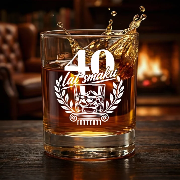 Szklanka Do Whisky Na 40 Urodziny Prezent Dla Mężczyzny: 40 Lat Smaku