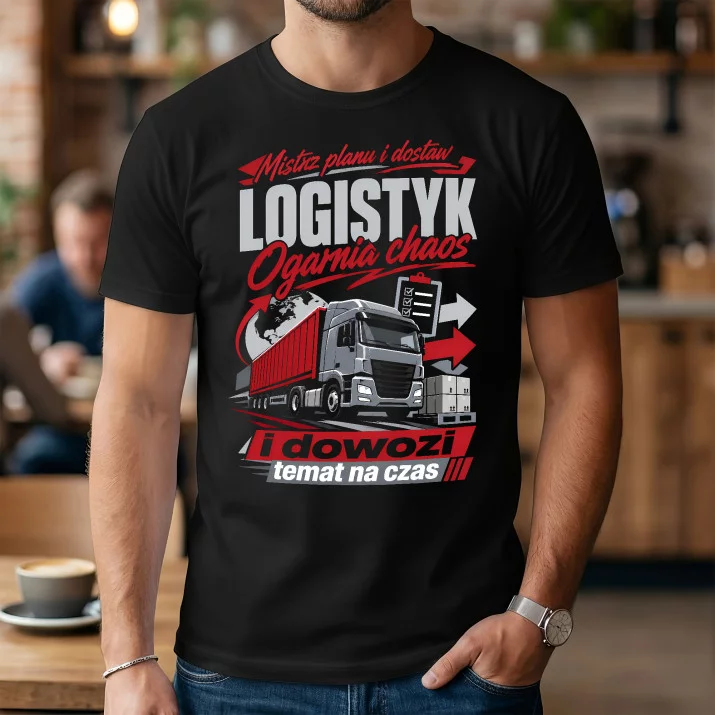Koszulka Męska Dla Logistyka Prezent Dla Mężczyzny: Mistrz Planu I
