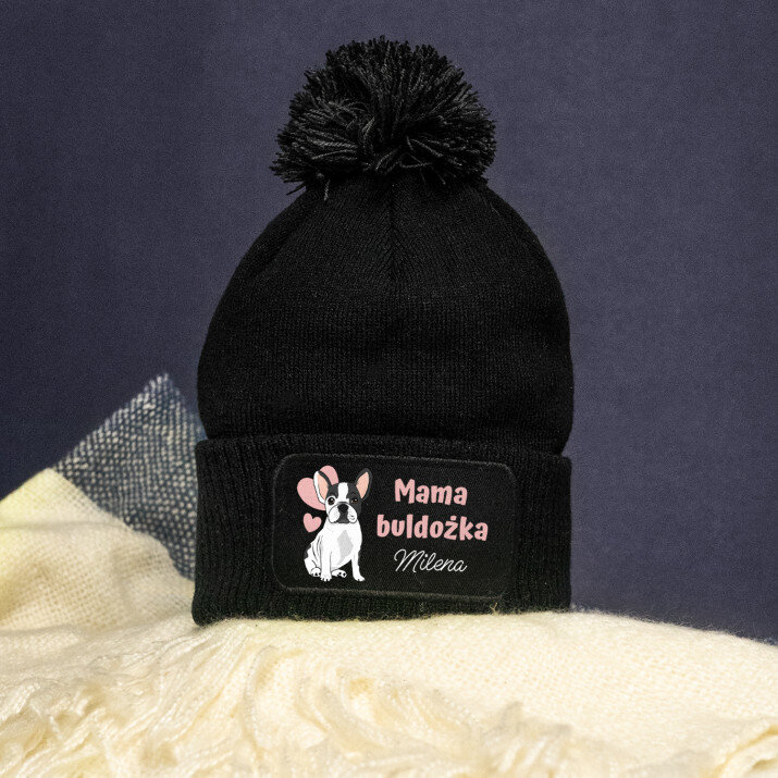 Mama buldożka - Czapka zimowa
