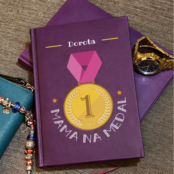 Mama na medal - notatnik A5 z nadrukiem