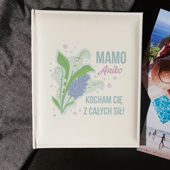 Mamo, kocham Cię z całych sił- Personalizowany Album na zdjęcia