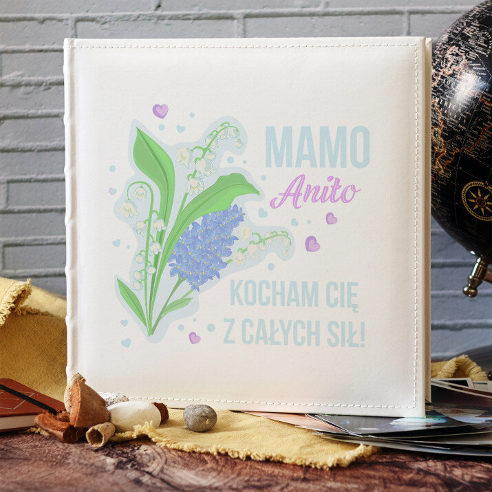 Mamo, kocham Cię z całych sił- Personalizowany Album na zdjęcia Mamo, kocham Cię z całych sił- Personalizowany Album na zdjęcia