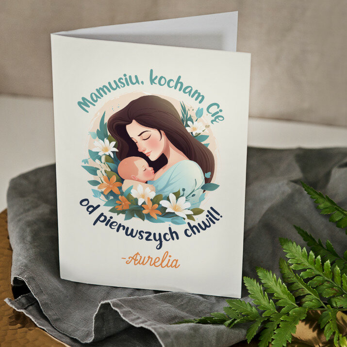 Mamusiu kocham Cię - kartka z życzeniami