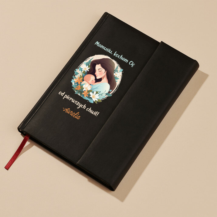 Mamusiu kocham Cię - Notes książkowy z zakładką