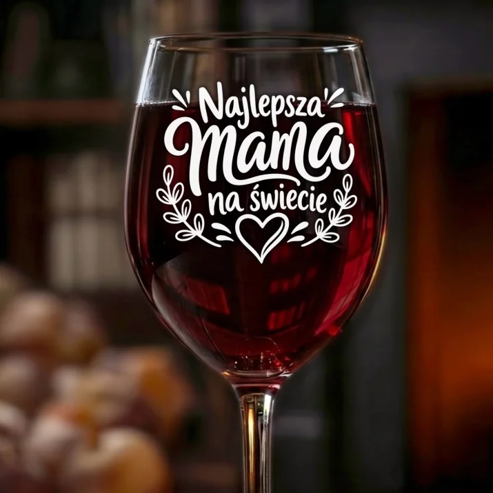 Kieliszek Do Wina Dla Mamy Prezent Na Dzień Mamy Dla Kobiety: Najlepsza Mama Kieliszek Do Wina Dla Mamy Prezent Na Dzień Mamy Dla Kobiety: Najlepsza Mama