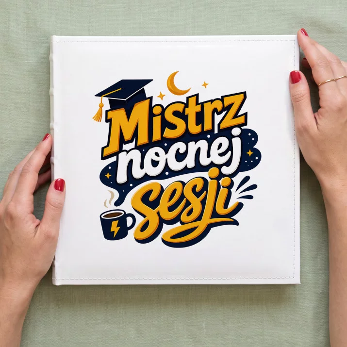 Album Na Zdjęcia Tradycyjny Dla Studenta Prezent Dla Mężczyzny: Nocna Sesja Studencka
