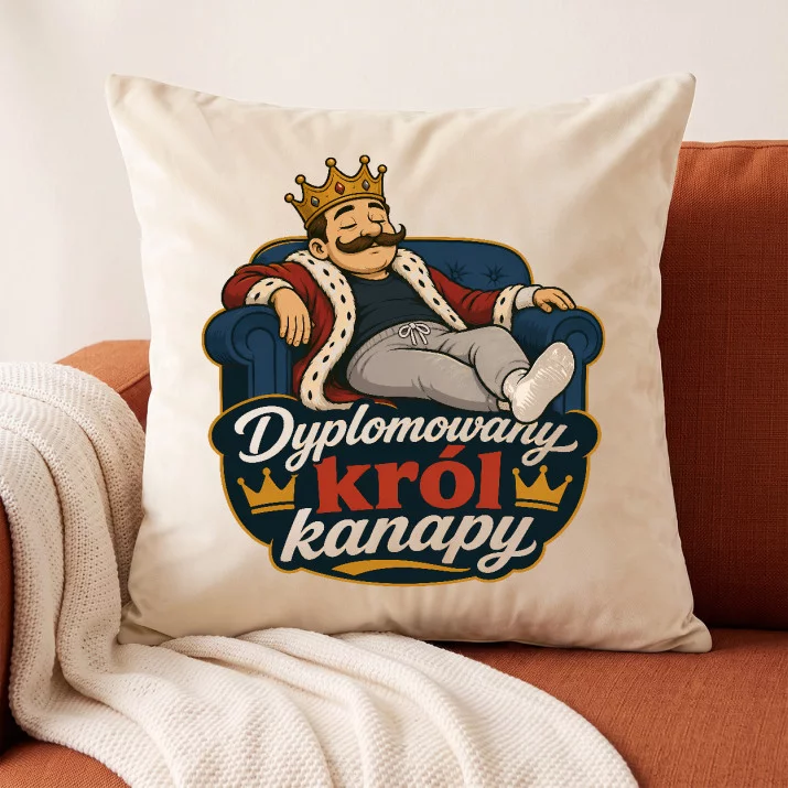 Poduszka Dekoracyjna Dla Mężczyzny Prezent Dla Mężczyzny: Kanapowy Król