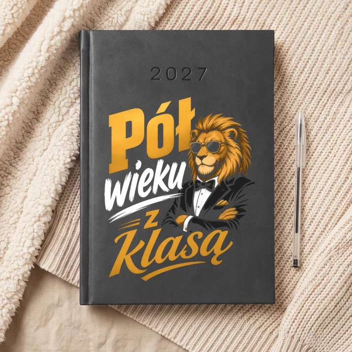 Kalendarz Książkowy A5 2027 Na Pięćdziesiątkę Prezent Dla 50 Latka Mężczyzny: Półwiekowy Szyk Kalendarz Książkowy A5 2027 Na Pięćdziesiątkę Prezent Dla 50 Latka Mężczyzny: Półwiekowy Szyk