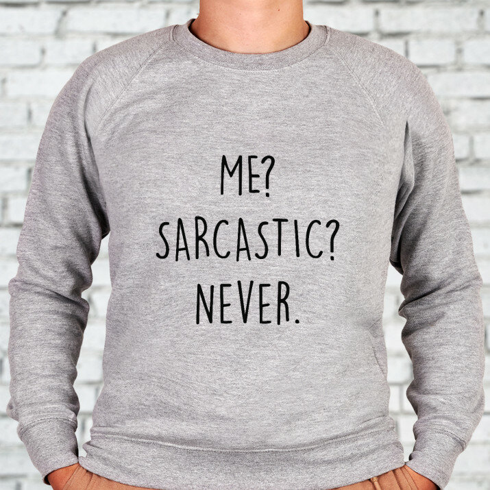 Me sarcastic - Bluza męska bez kaptura