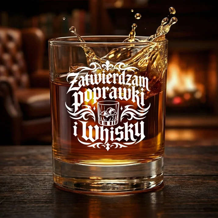 Szklanka Do Whisky Dla Promotora Prezent Dla Mężczyzny: Zatwierdzam Poprawki I Whisky Szklanka Do Whisky Dla Promotora Prezent Dla Mężczyzny: Zatwierdzam Poprawki I Whisky