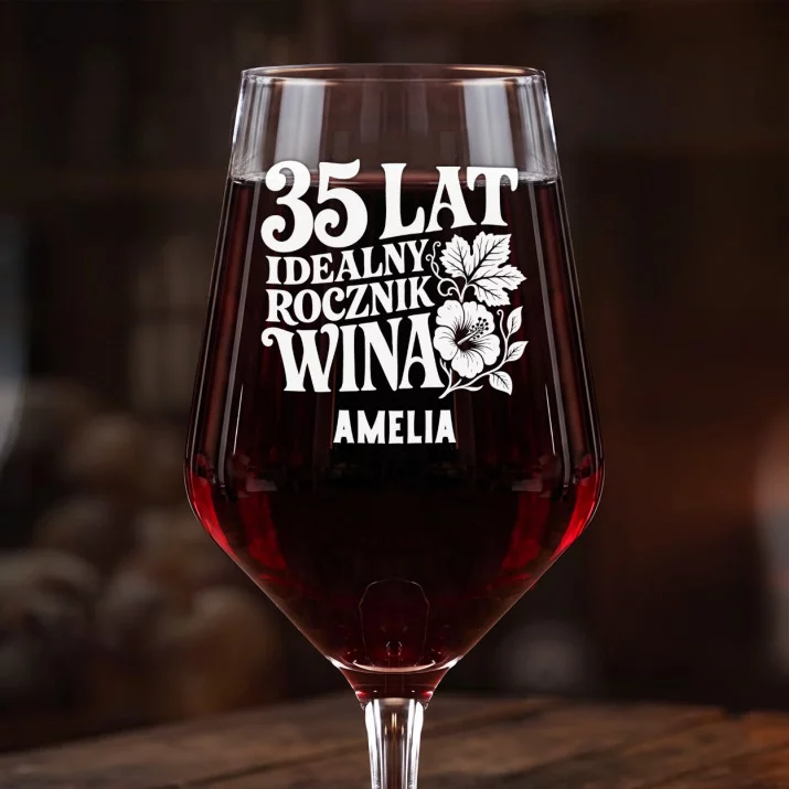 Mega Kieliszek Do Wina z Grawerem Dla 35 Latki Prezent Na 35 Urodziny Dla Kobiety: Idealny Rocznik 35 Lat Mega Kieliszek Do Wina z Grawerem Dla 35 Latki Prezent Na 35 Urodziny Dla Kobiety: Idealny Rocznik 35 Lat