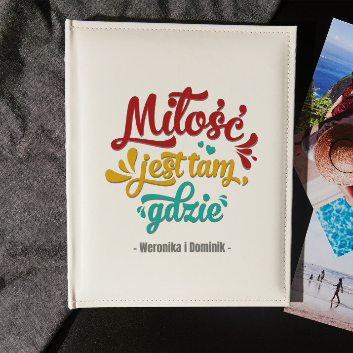 Miłość jest tam - Personalizowany Album na zdjęcia