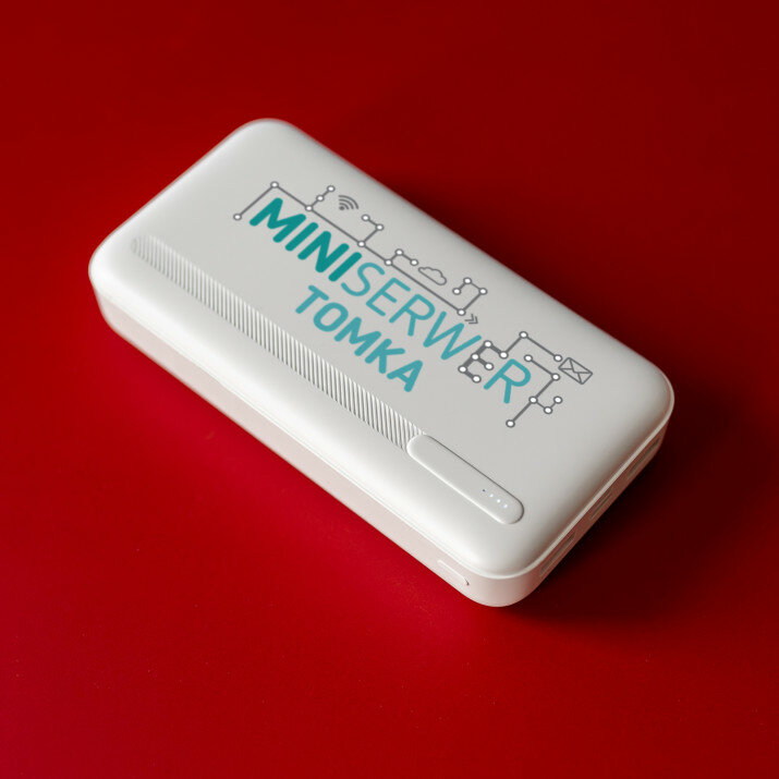 miniserwer - Powerbank z nadrukiem 20000 mAh