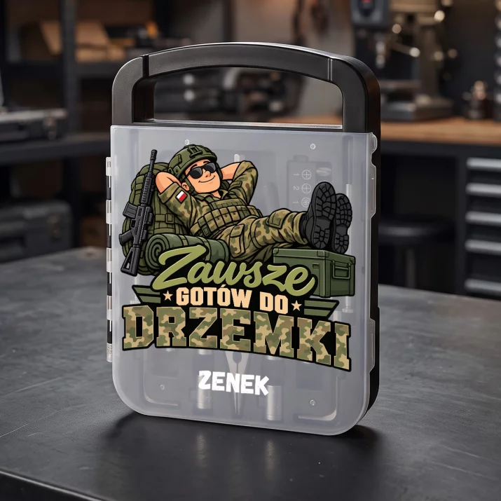 Zestaw Narzędzi Dla Wojskowego Prezent Na Przysięgę Wojskową Dla Mężczyzny: Zawsze Gotów Do Drzemki Zestaw Narzędzi Dla Wojskowego Prezent Na Przysięgę Wojskową Dla Mężczyzny: Zawsze Gotów Do Drzemki