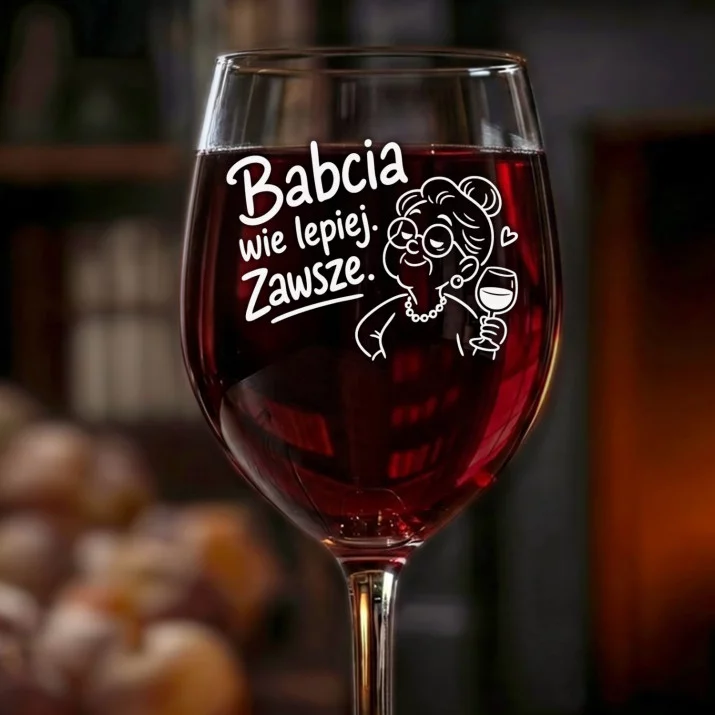 Kieliszek Do Wina Na Dzień Babci Prezent Dla Babci Kobiety: Babcia Wie Lepiej Kieliszek Do Wina Na Dzień Babci Prezent Dla Babci Kobiety: Babcia Wie Lepiej